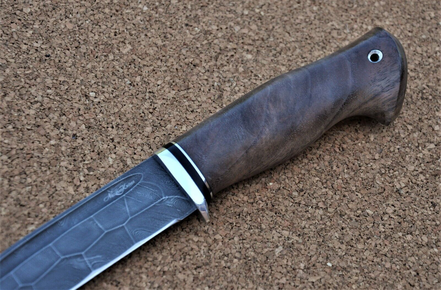 Damaszener Stahl Outdoor Jagd Damast Messer Nazarov Knives Handarbeit HRC62