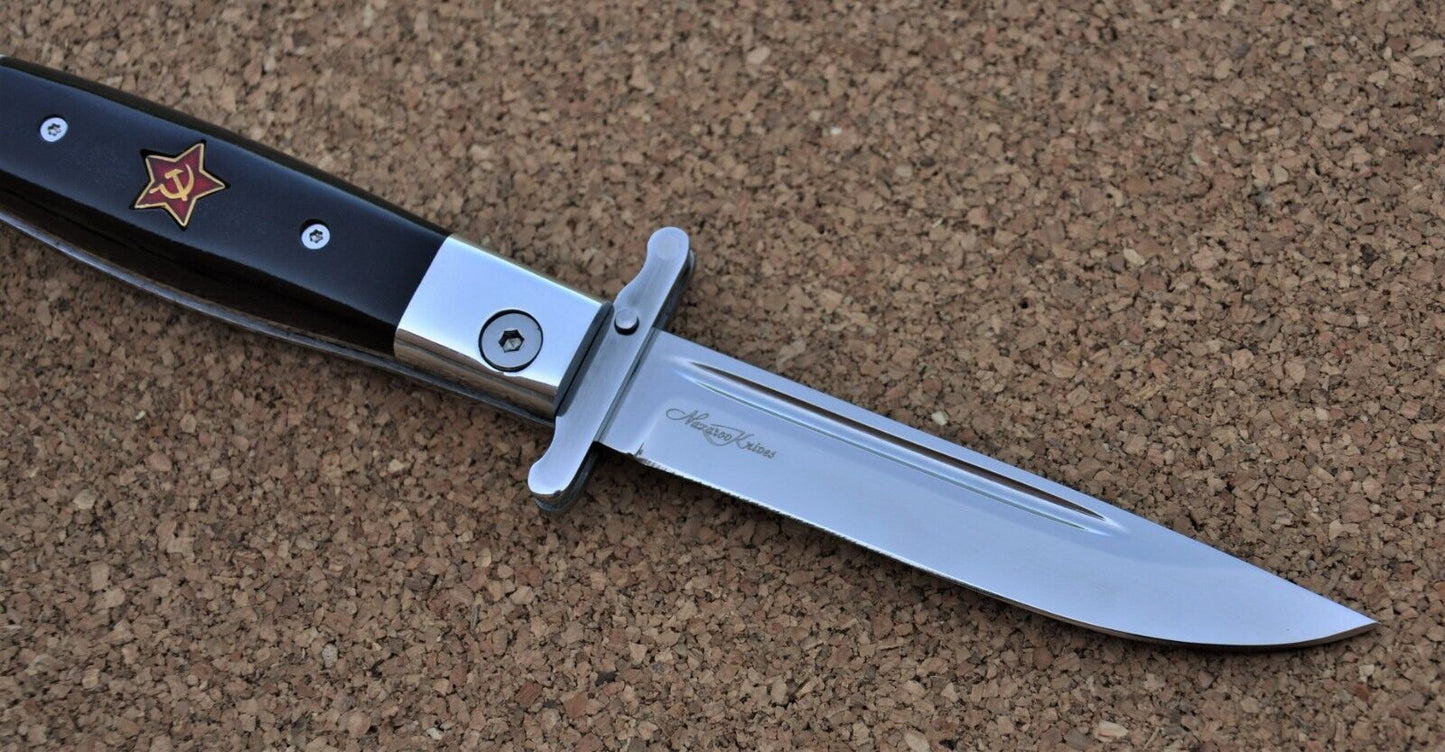 Nazarov Knives Klappmesser Finka NKVD 95H18 Stahl rostfrei Handarbeit