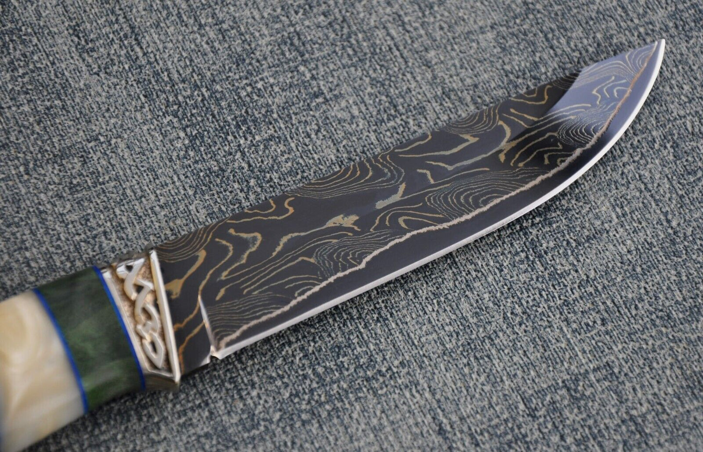 Nazarov Knives Russland laminated Damast Stahl Outdoor Messer Handarbeit HRC62