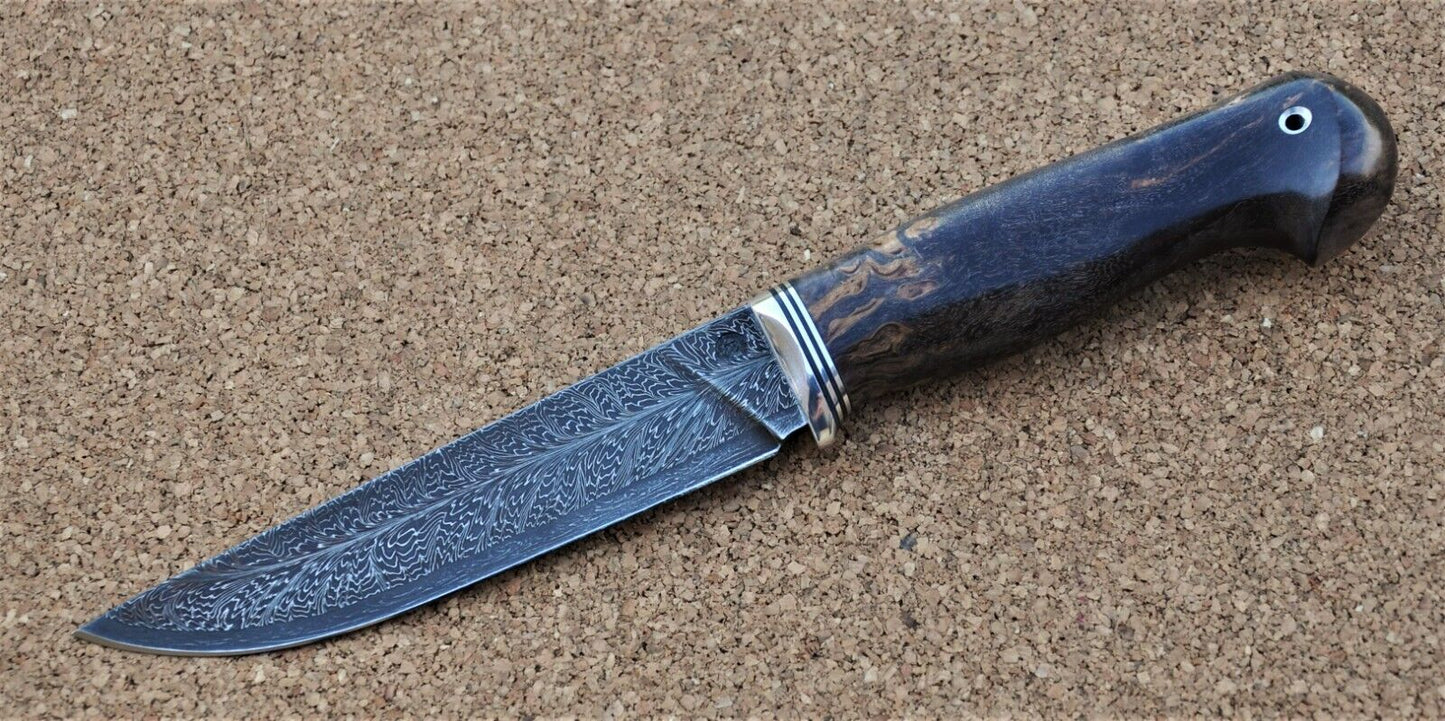 Nazarov Knives Russland Mosaik Damast Stahl Outdoor JagdMesser Handarbeit HRC62