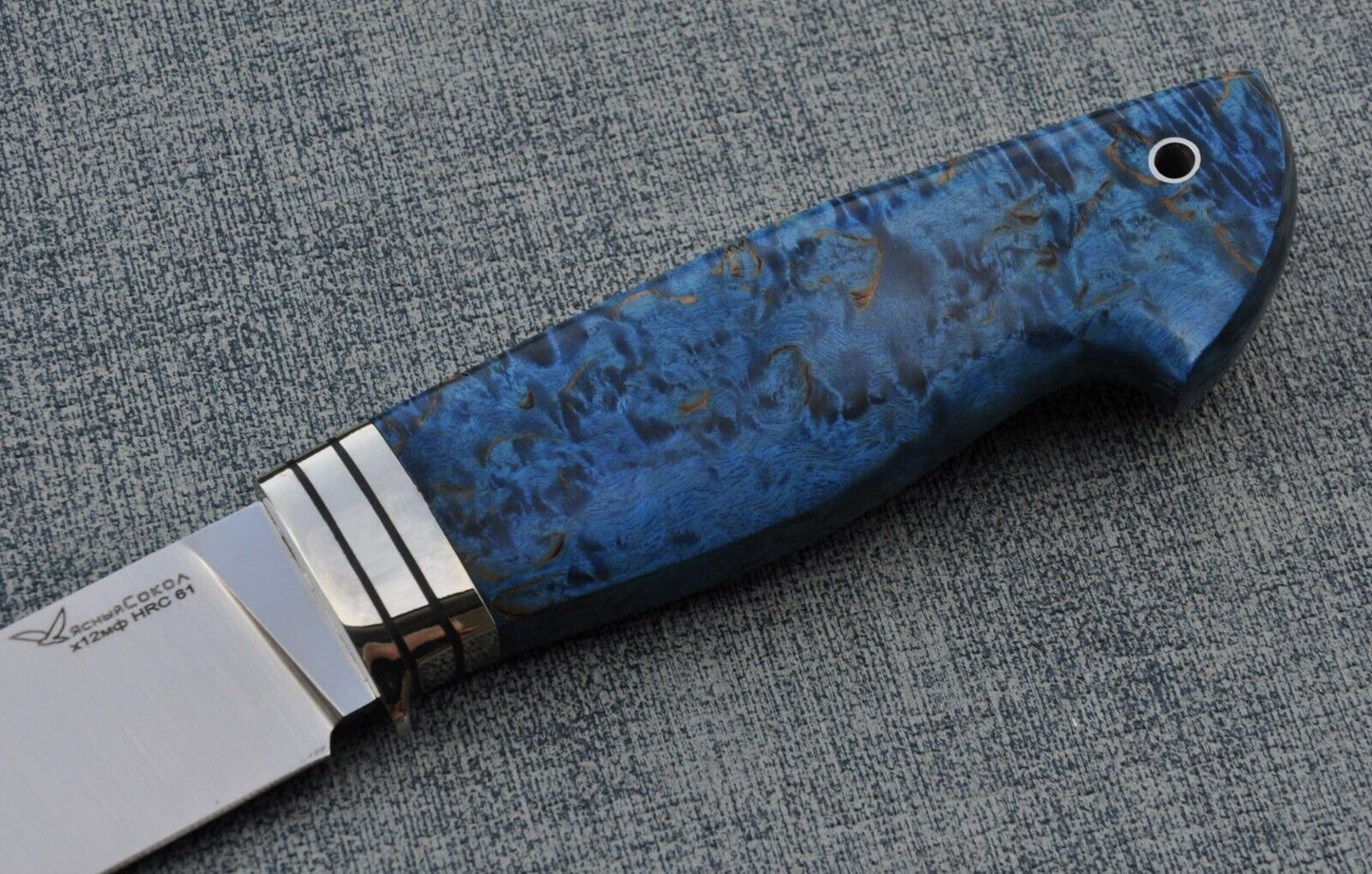 H12MF Stahl Outdoor Jagdmesser Yasniy Sokol Handarbeit