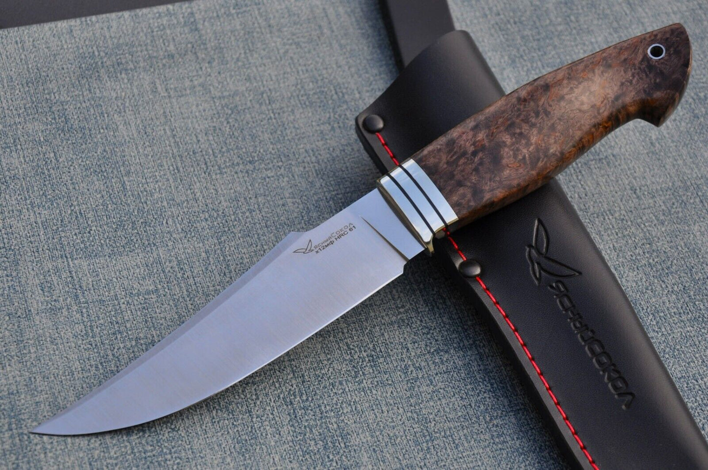 H12MF Stahl Outdoor Jagdmesser Yasniy Sokol Handarbeit