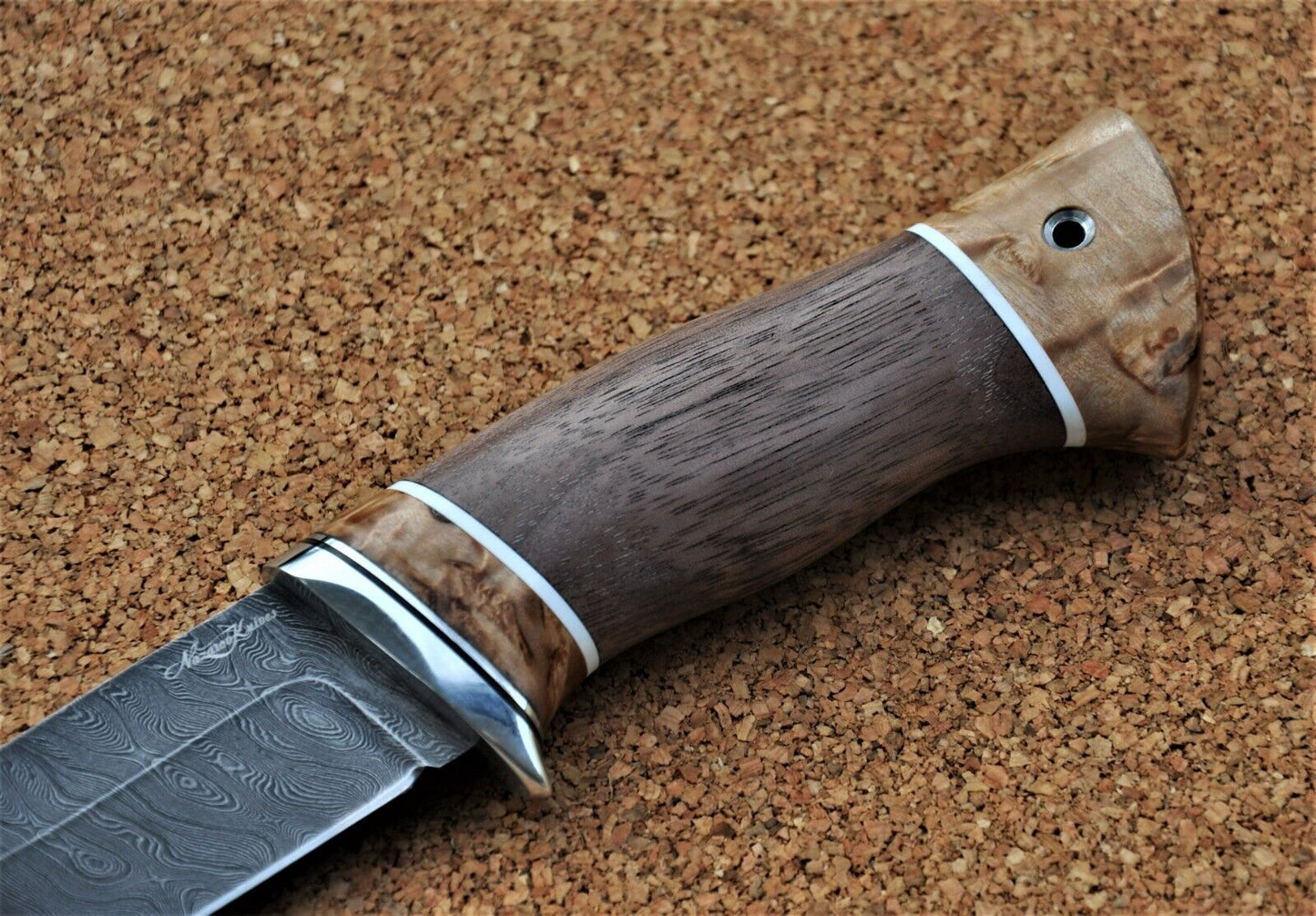 Damaszener Stahl Outdoor Jagd Damast Messer Nazarov Knives Handarbeit HRC62