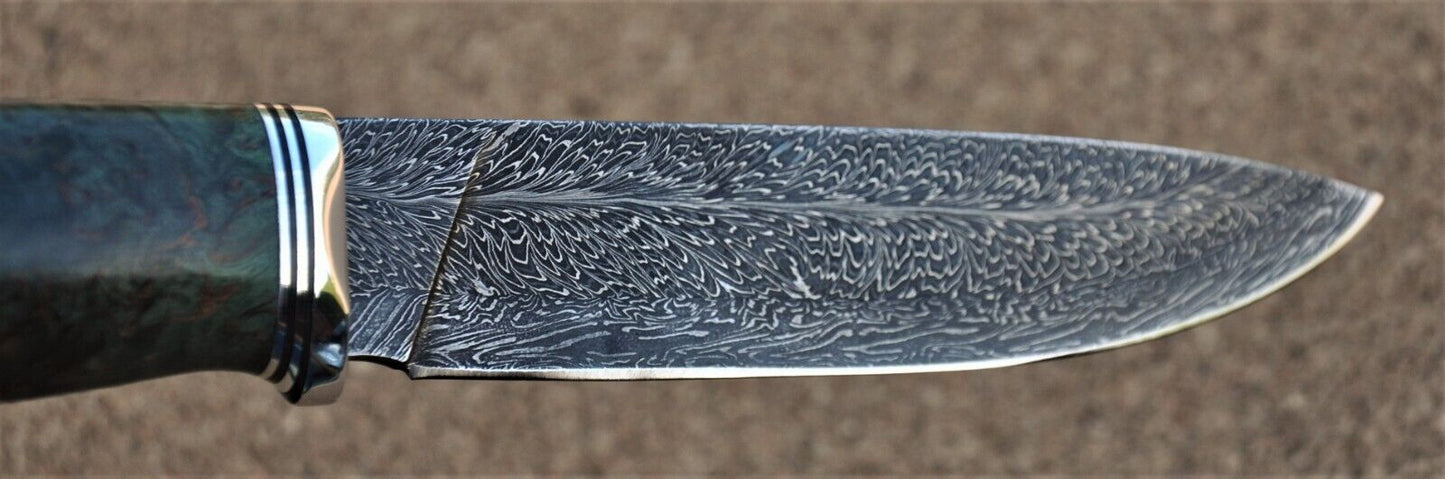 Nazarov Knives Russland Mosaik Damast Stahl Outdoor JagdMesser Handarbeit HRC62