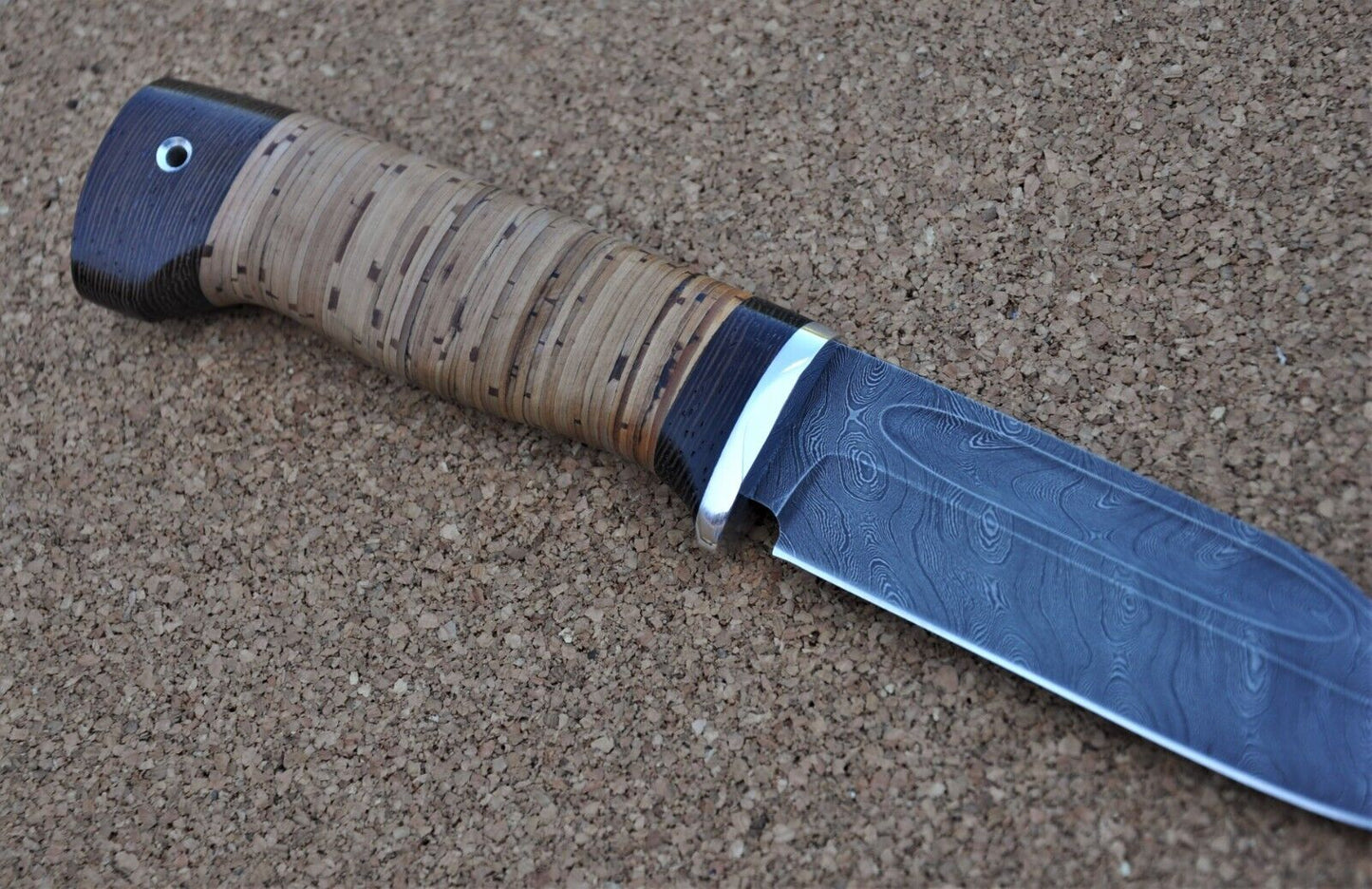 Damaszener Stahl Outdoor Jagdmesser Nazarov Knives Handarbeit