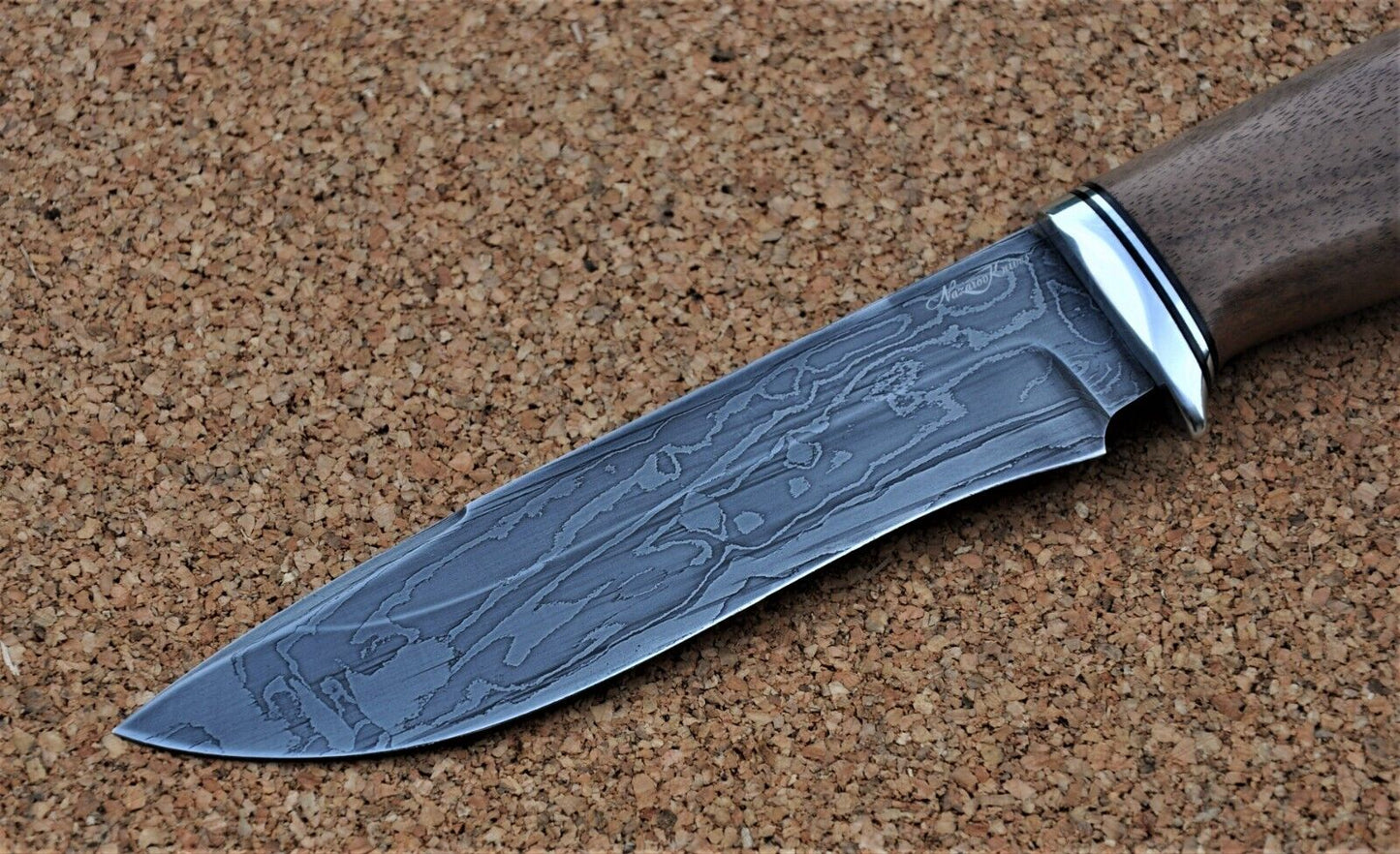 Damaszener Stahl Outdoor Jagd Damast Messer Nazarov Knives Handarbeit HRC62