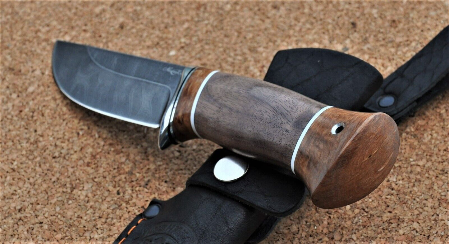 Damaszener Stahl Outdoor Jagd Damast Messer Nazarov Knives Handarbeit HRC62