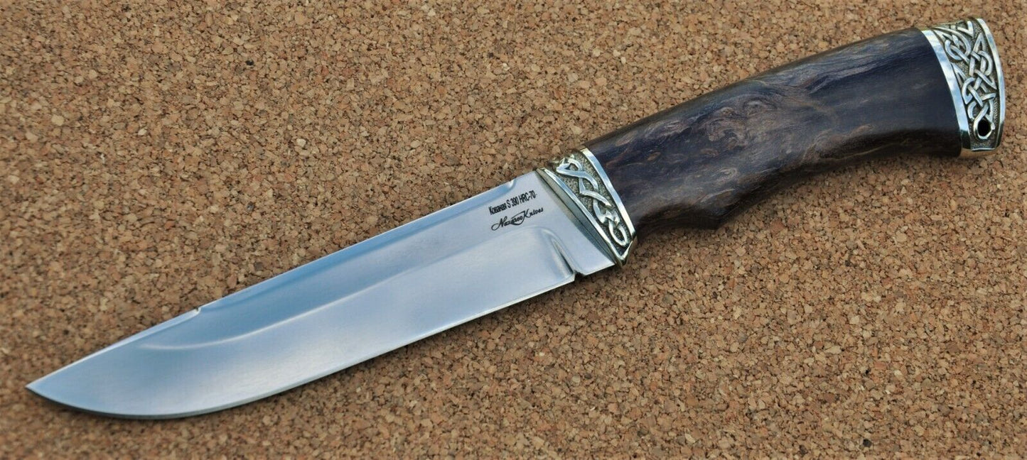 S390 Stahl ROSTFREI Outdoor Messer Nazarov Knives Handarbeit HRC70 Вепрь