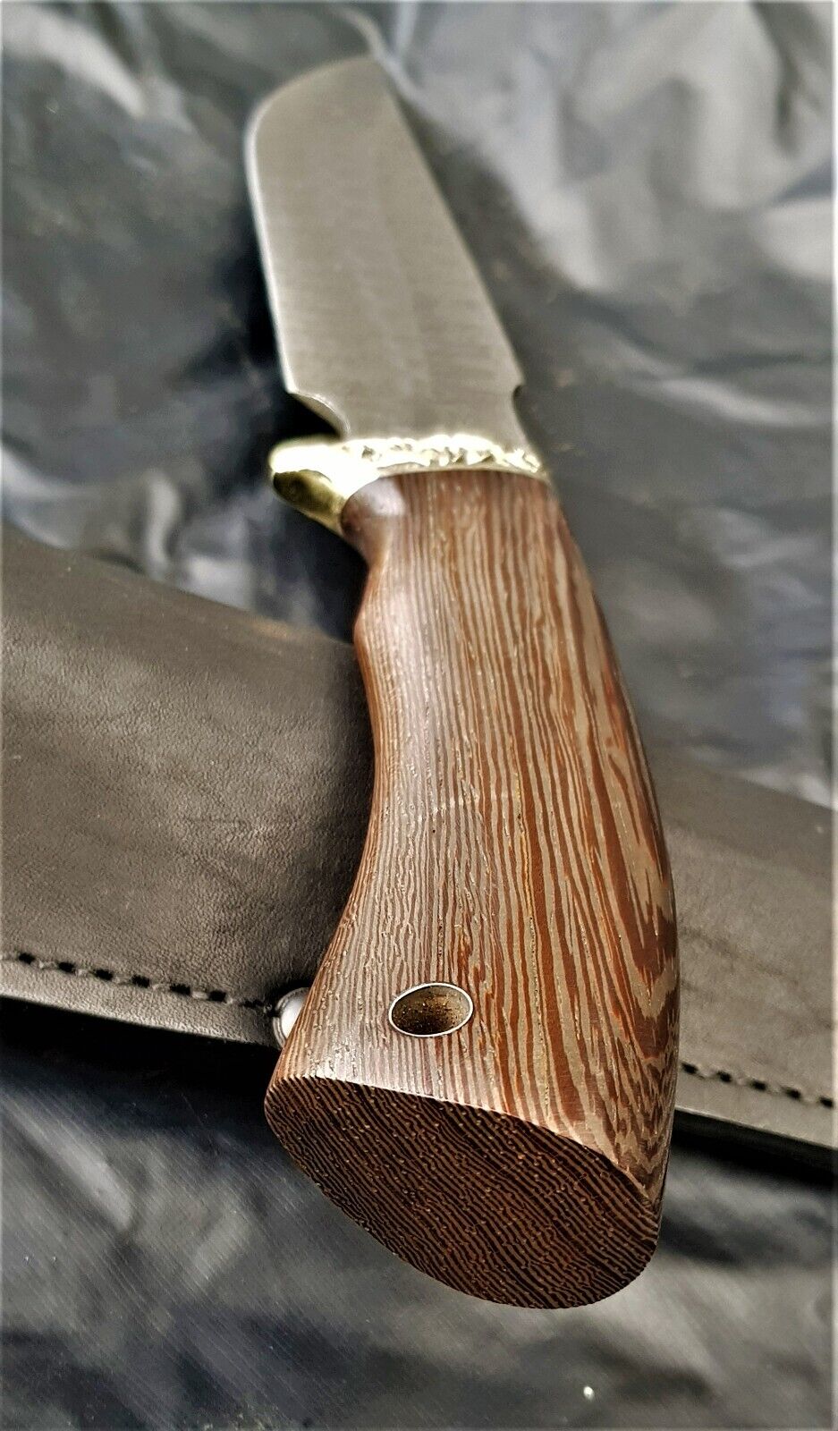 Damast stah Outdoor Jagd Messer Russland A.Maruschin HRC 62 Handarbeit Гарсон