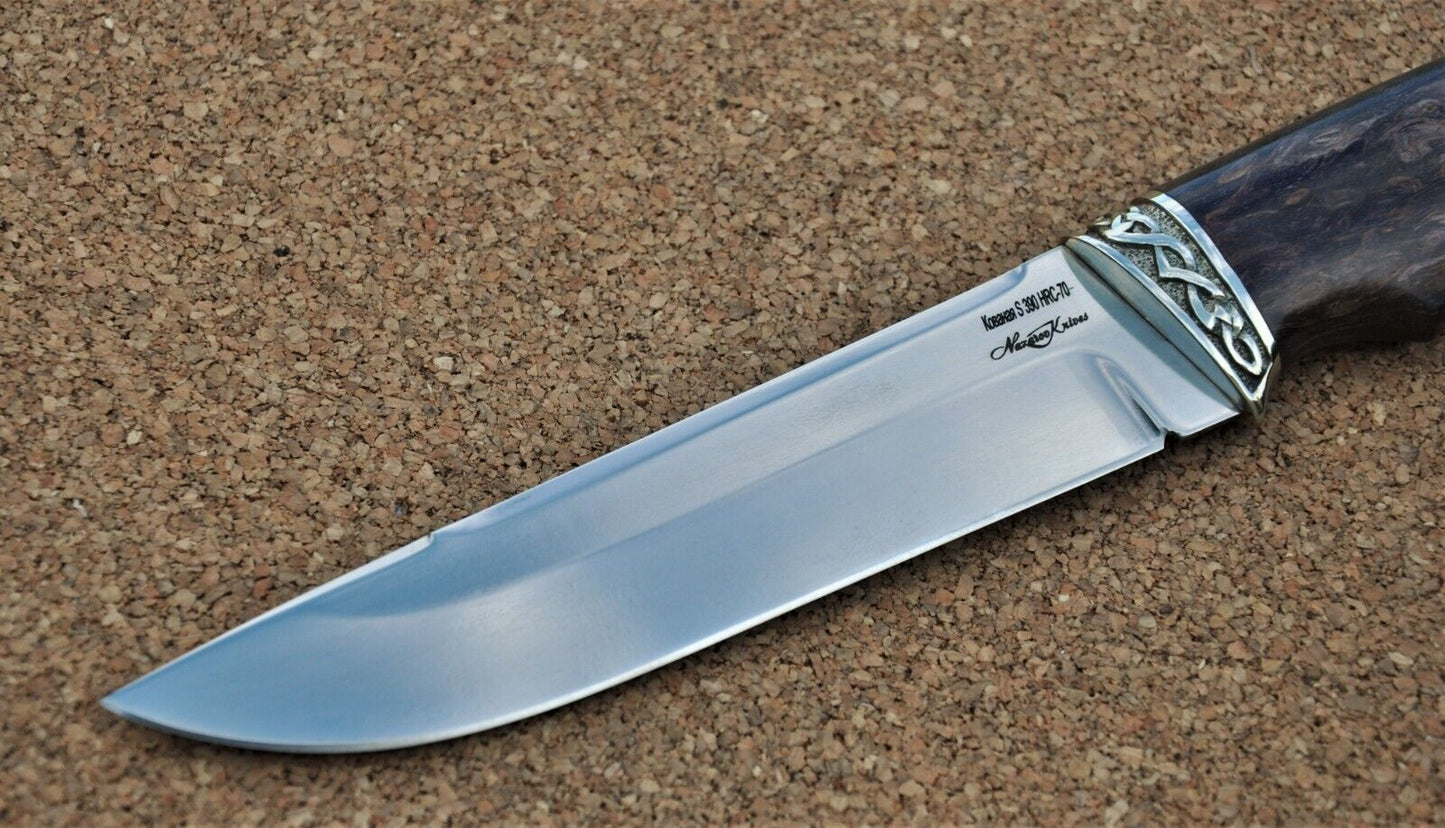 S390 Stahl ROSTFREI Outdoor Messer Nazarov Knives Handarbeit HRC70 Вепрь