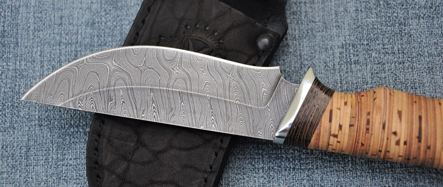 Damast Damaszener Stahl OutdoorMesser Nazarov Knives Handarbeit HRC62 Койот
