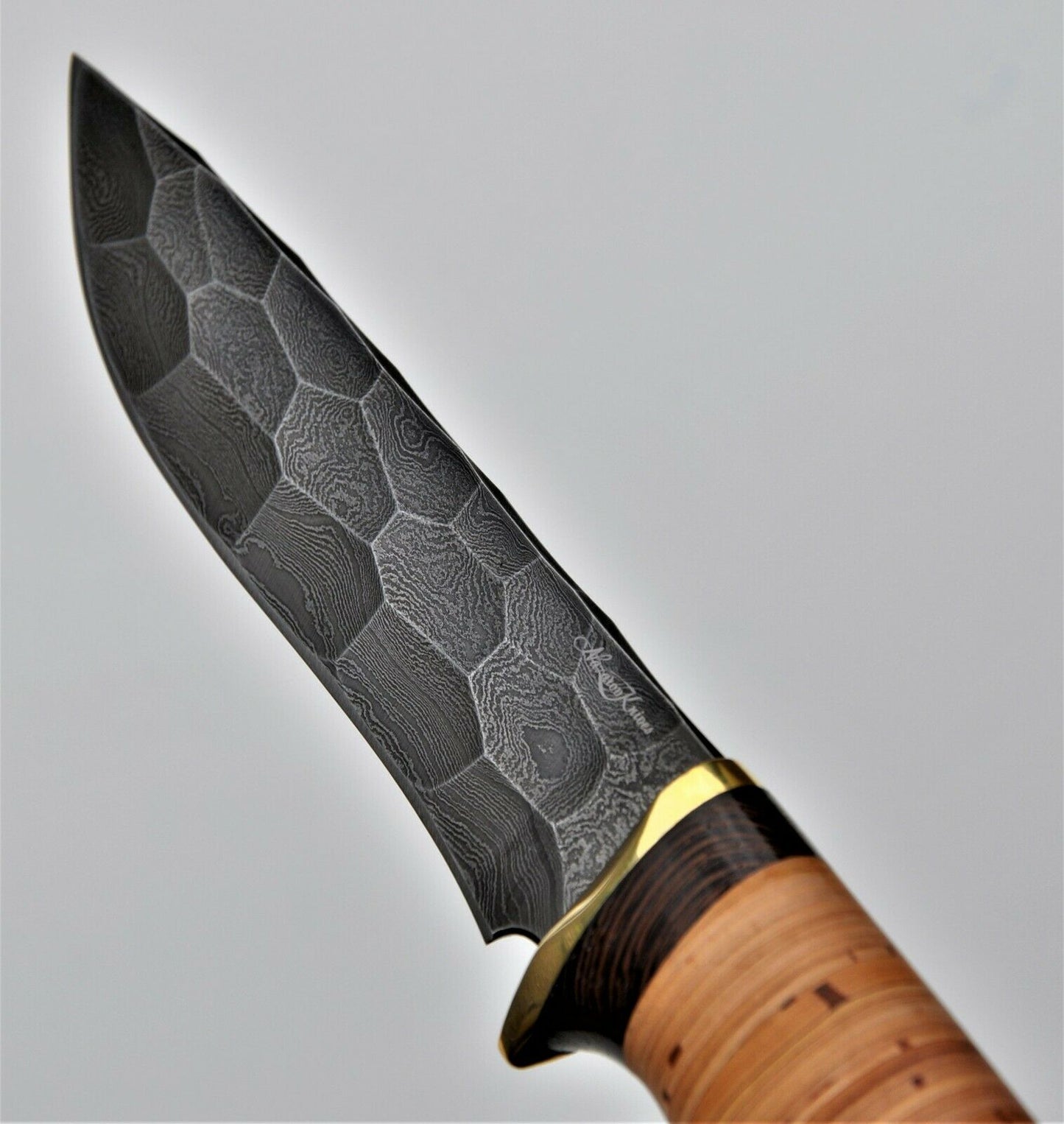 Nazarov Knives Damaszener Stahl Outdoor Jagdmesser
