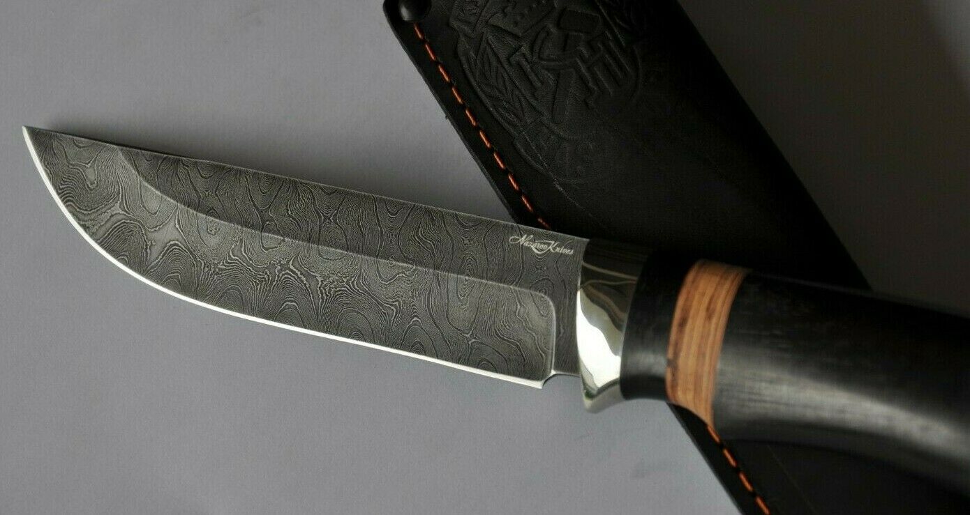 Nazarov Knives Damaszener Stahl Outdoor Jagdmesser