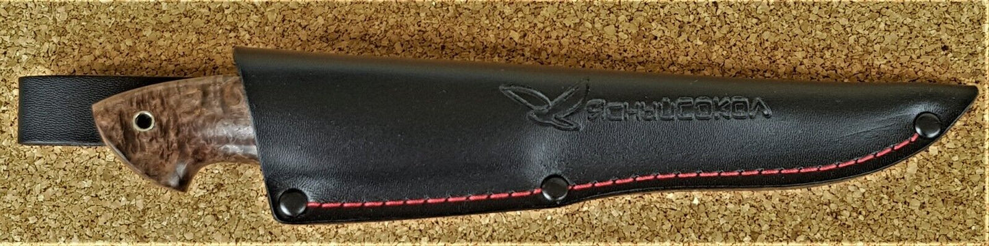 H12MF Stahl Outdoor Jagd Messer Yasniy Sokol Russland Handarbeit HRC 61 Соболь