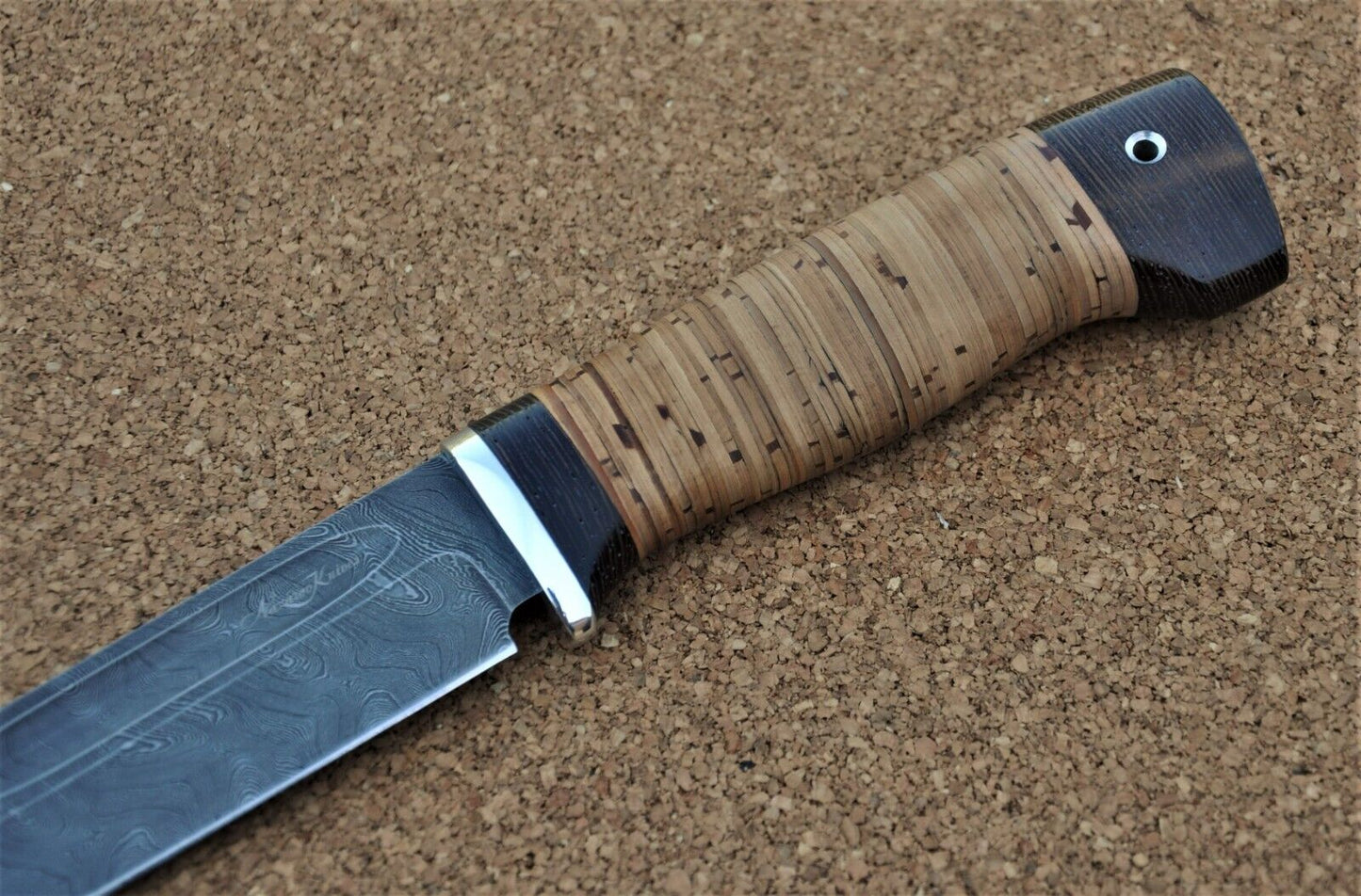 Damaszener Stahl Outdoor Jagdmesser Nazarov Knives Handarbeit