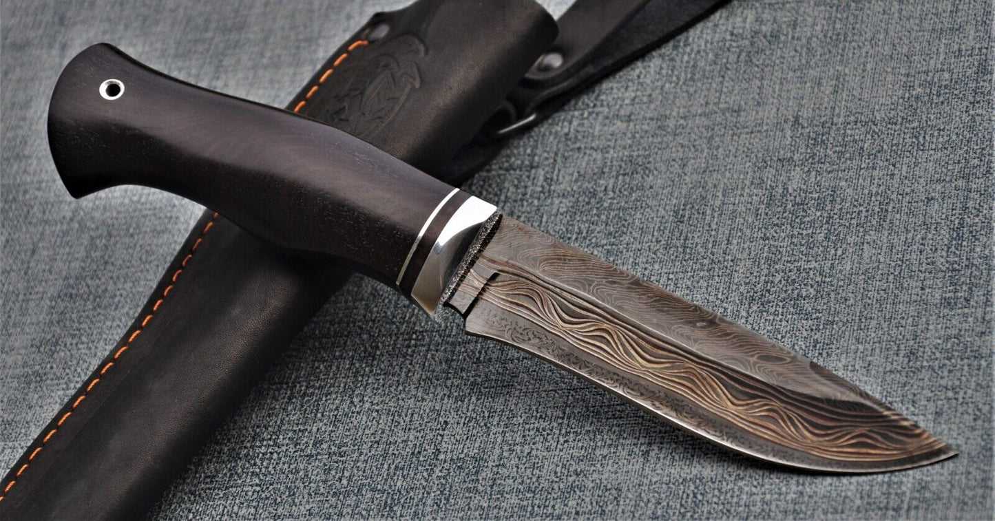 Nazarov Knives Russland Mosaik Damast Stahl OutdoorJagd Messer Handarbeit HRC62