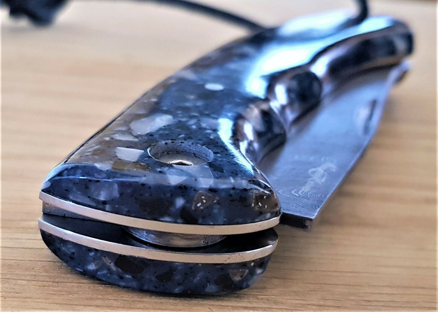 Nazarov Knives Russland DamastStahl OutdoorТаёжник Klappmesser Handarbeit HRC62