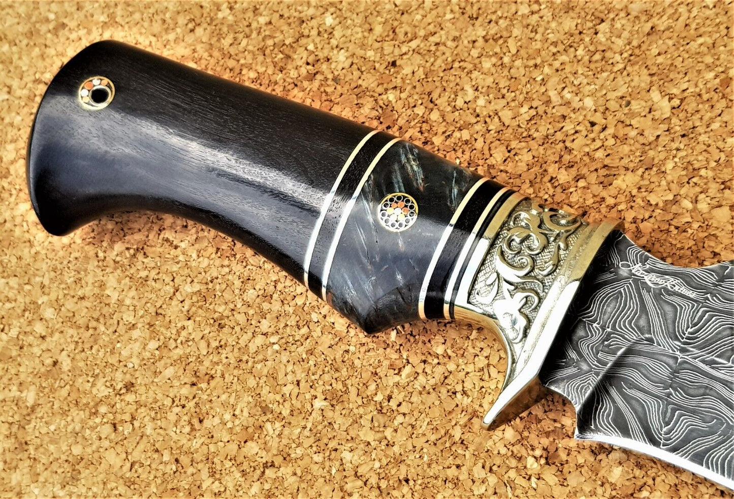 Nazarov Knives Russland Mosaik Damast Stahl Outdoor JagdMesser Handarbeit HRC62