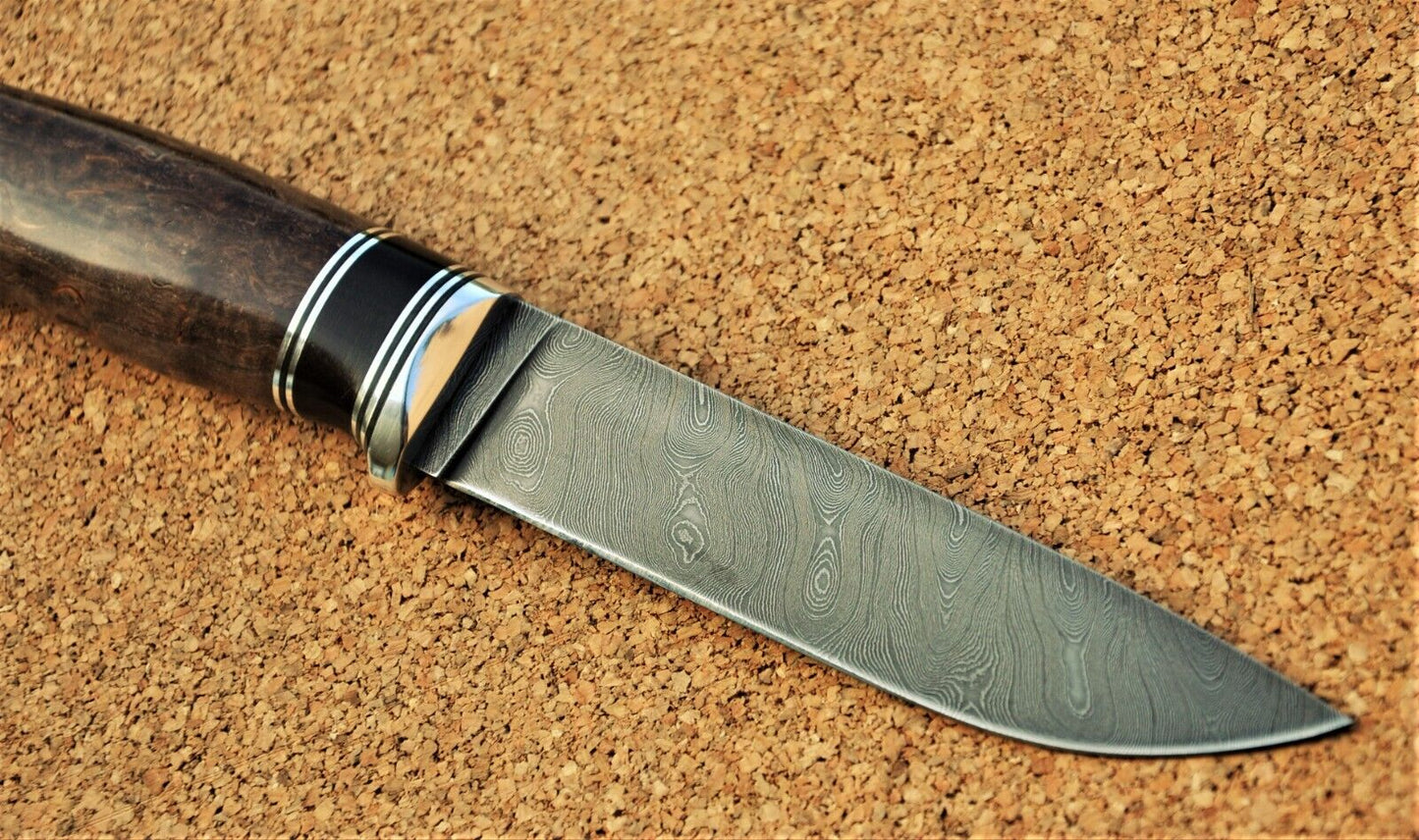 Damast Damaszener Stahl Outdoor Messer Nazarov Knives Handarbeit HRC62 Путник