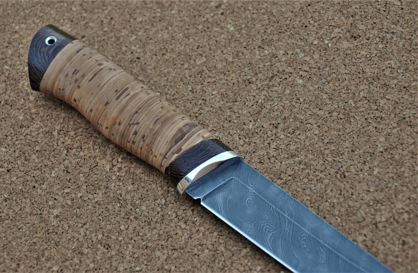 Damaszener Stahl Outdoor Jagdmesser Nazarov Knives Handarbeit