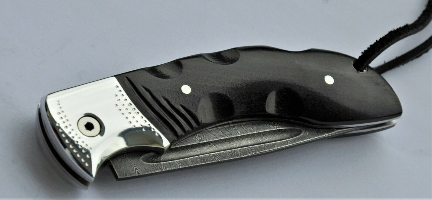 Nazarov Knives Russland Damast Stahl Outdoor филин Klappmesser Handarbeit HRC62