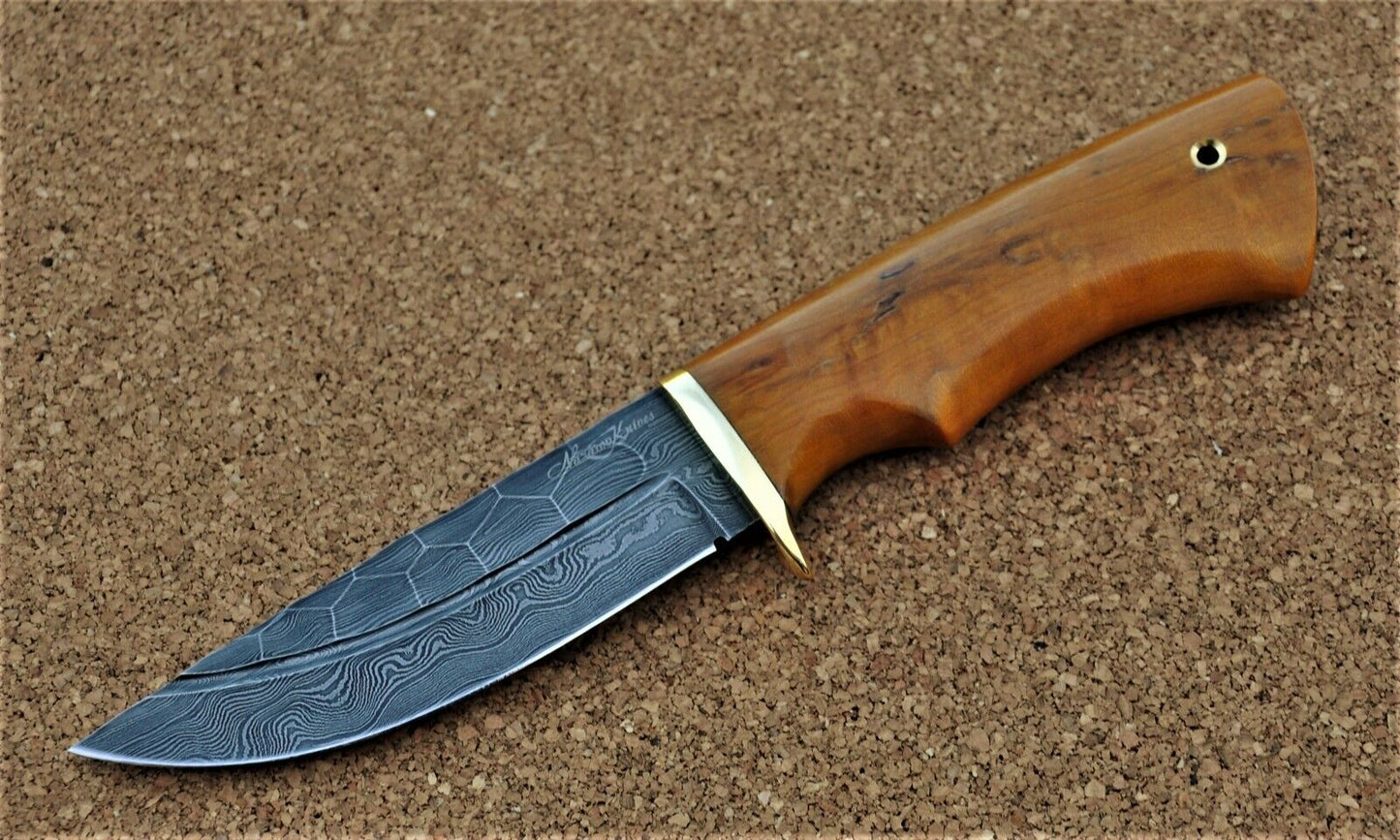 Damaszener Stahl Outdoor Jagdmesser Nazarov Knives Handarbeit