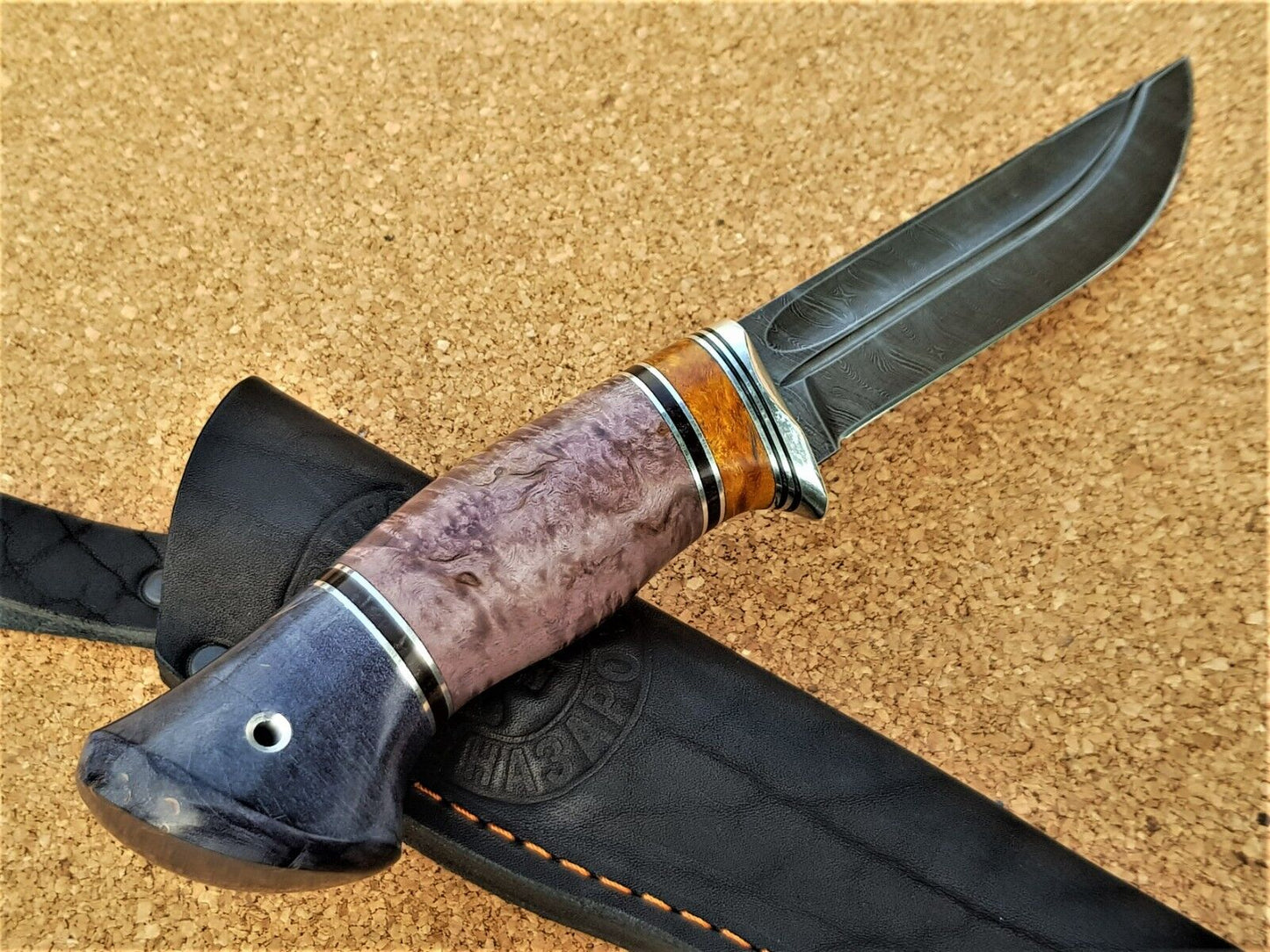 Damaszener Stahl Outdoor Jagd Damast Messer Nazarov Knives Handarbeit HRC62