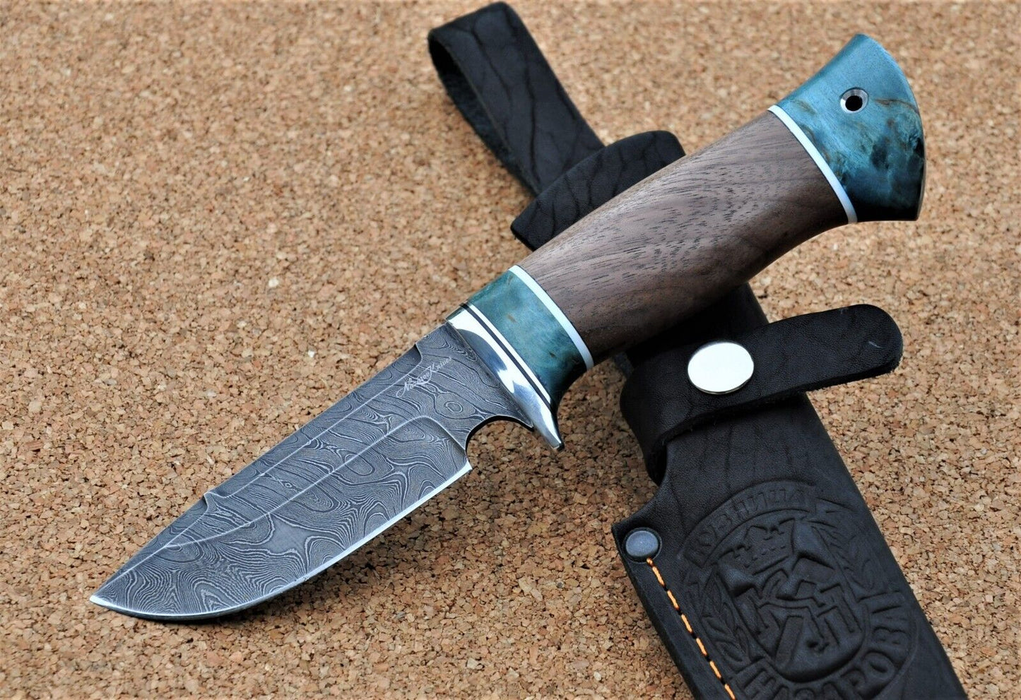 Damaszener Stahl Outdoor Jagd Damast Messer Nazarov Knives Handarbeit HRC62