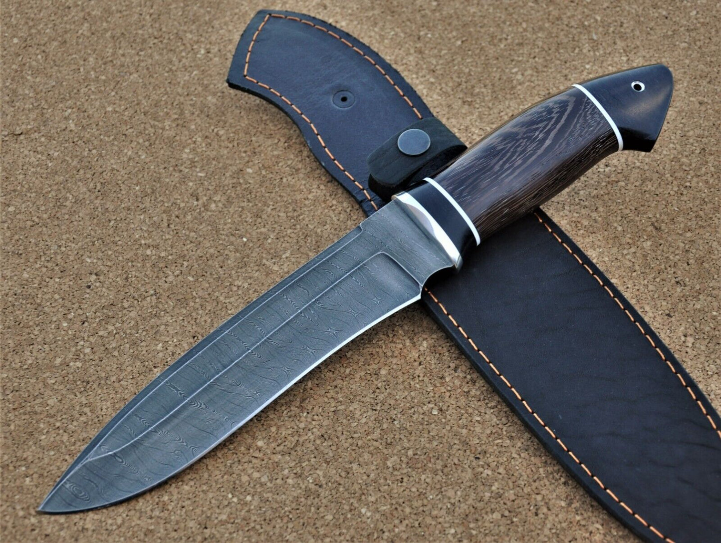 Damaszener Stahl Outdoor Jagdmesser Nazarov Knives Handarbeit