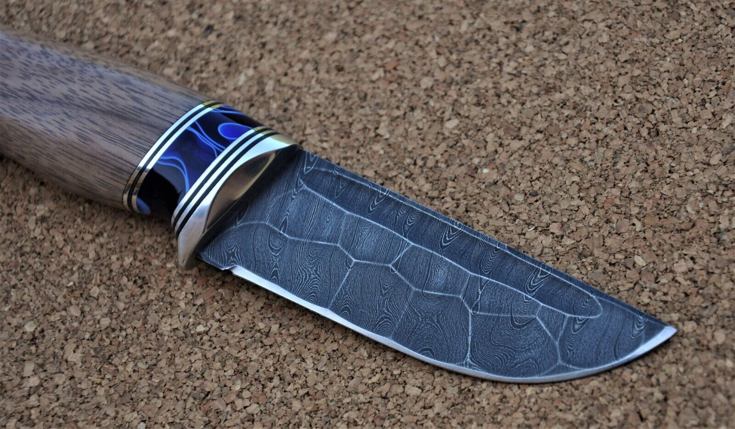 Damaszener Stahl Outdoor Jagd Damast Messer Nazarov Knives Handarbeit HRC62