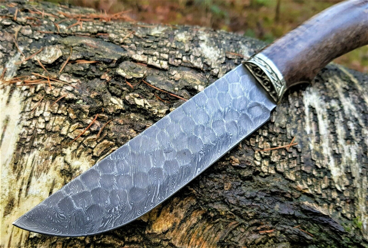 A.Marushin Outdoormesser Damaszener Stahl Handarbeit