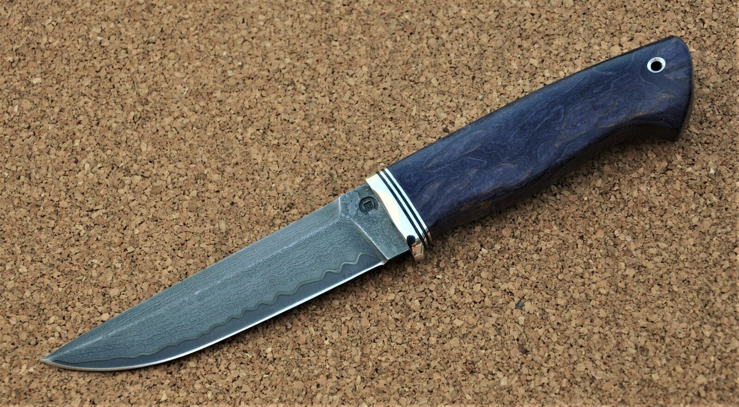 Nazarov Knives Russland San Mai DamastStahl Outdoor JagdMesser Handarbeit HRC62