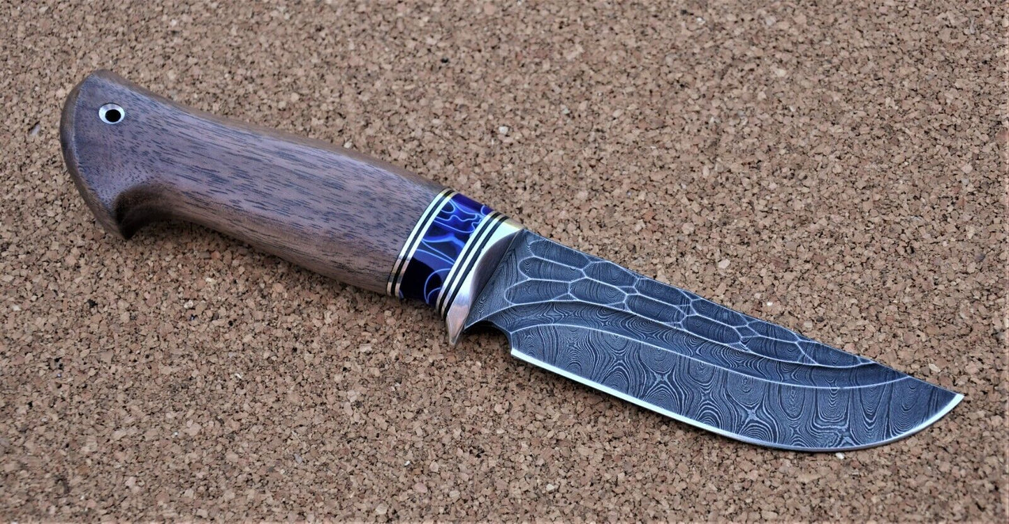 Damaszener Stahl Outdoor Jagd Damast Messer Nazarov Knives Handarbeit HRC62