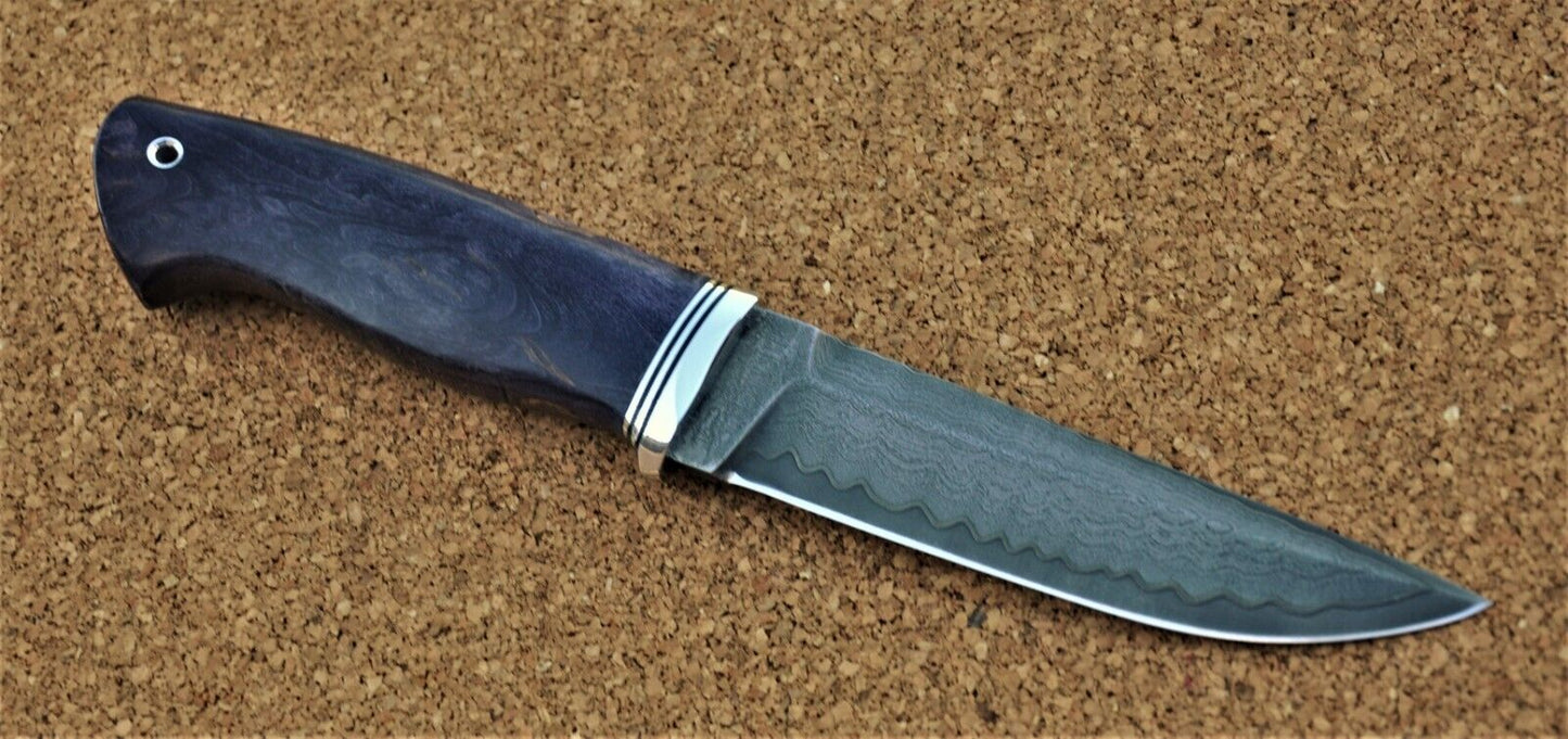 Nazarov Knives Russland San Mai DamastStahl Outdoor JagdMesser Handarbeit HRC62