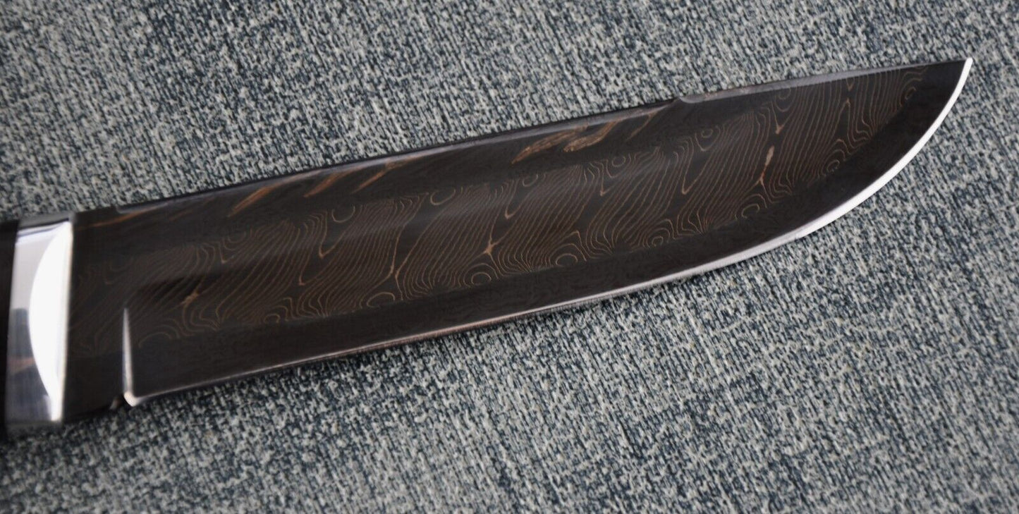 Nazarov Knives Russland Mosaik Damast Stahl Outdoor JagdMesser Handarbeit HRC62