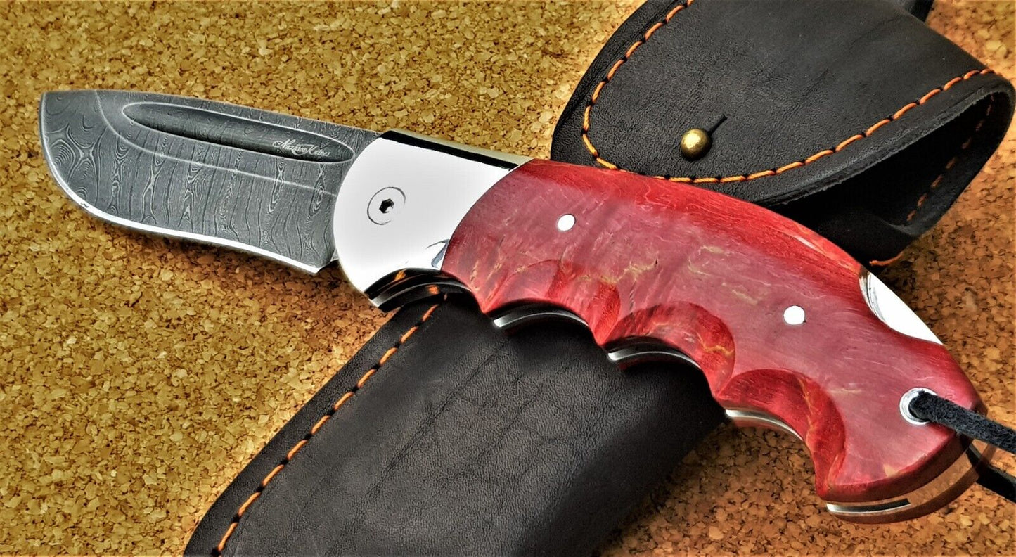 Damast Stahl Outdoor Klappmesser Handarbeit Nazarov Knives Russland HRC62 Орёл