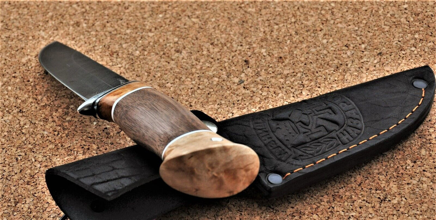 Damaszener Stahl Outdoor Jagd Damast Messer Nazarov Knives Handarbeit HRC62