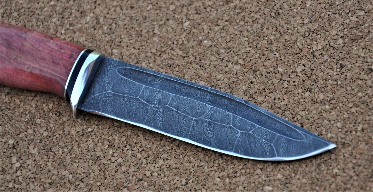 Damaszener Stahl Outdoor Jagd Damast Messer Nazarov Knives Handarbeit HRC62