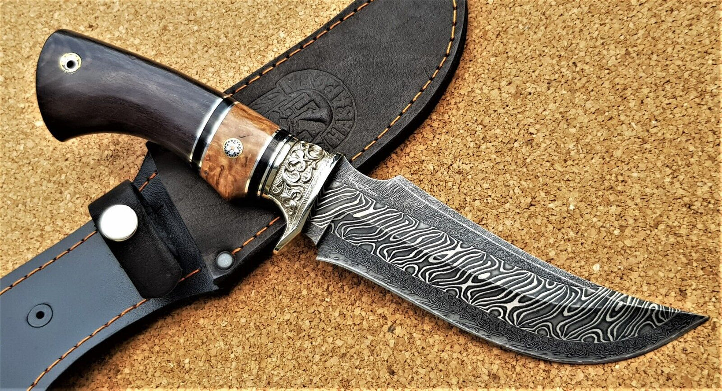 Nazarov Knives Russland Mosaik Damast Stahl Outdoor JagdMesser Handarbeit HRC62