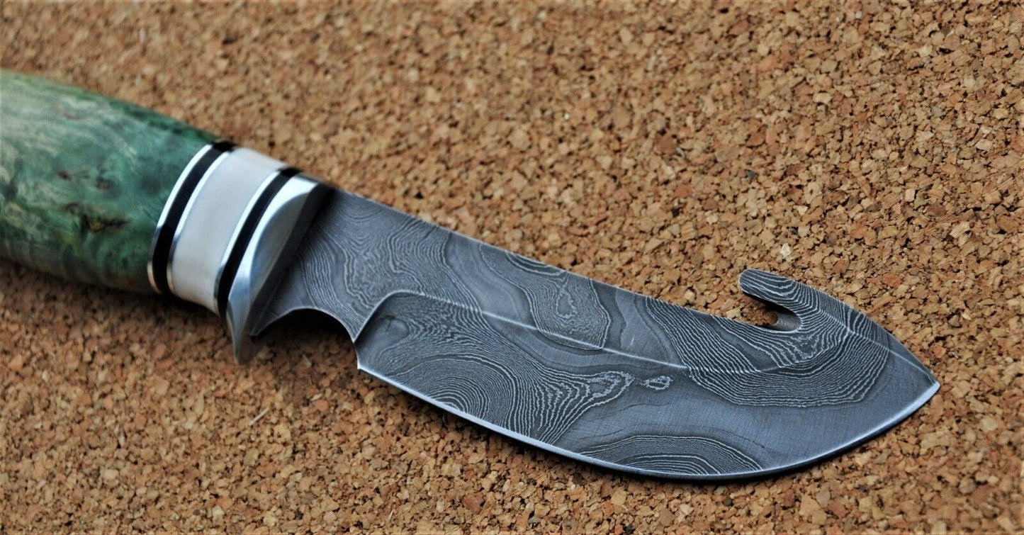 Damaszener Stahl Outdoor Jagd Damast Messer Nazarov Knives Handarbeit HRC62