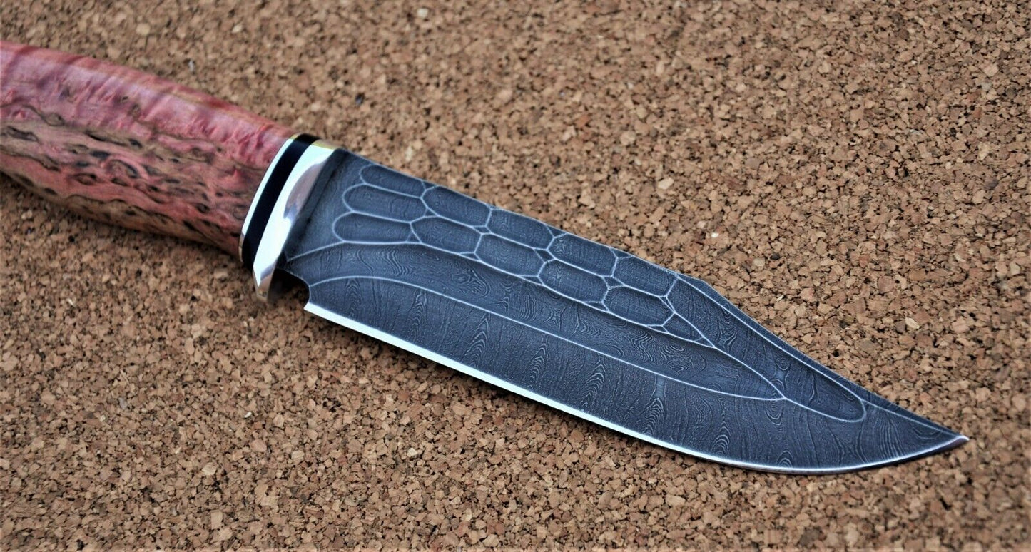 Damaszener Stahl Outdoor Jagd Damast Messer Nazarov Knives Handarbeit HRC62