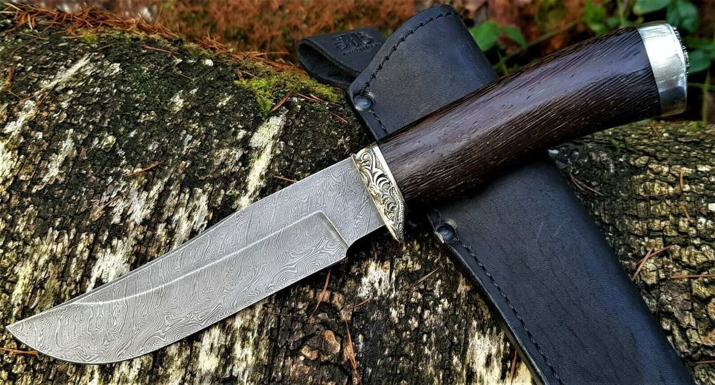 A.Marushin Outdoor Jagdmesser Damaszener Stahl Handarbeit
