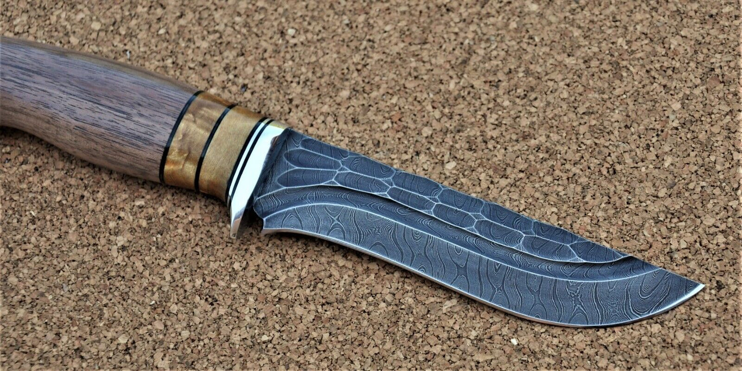 Damaszener Stahl Outdoor Jagd Damast Messer Nazarov Knives Handarbeit HRC62