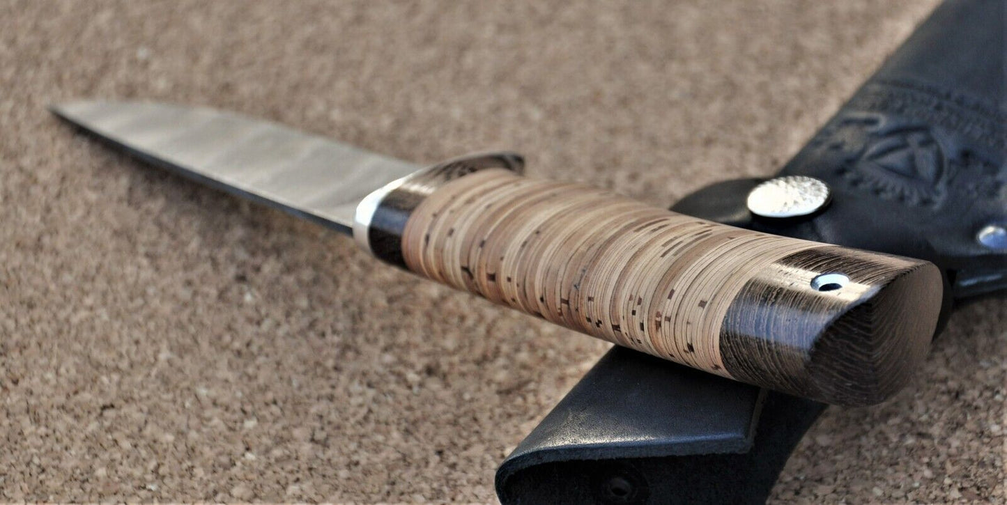 Damaszener Stahl Outdoor Jagd Messer Nazarov Knives Handarbeit HRC62 Жерех