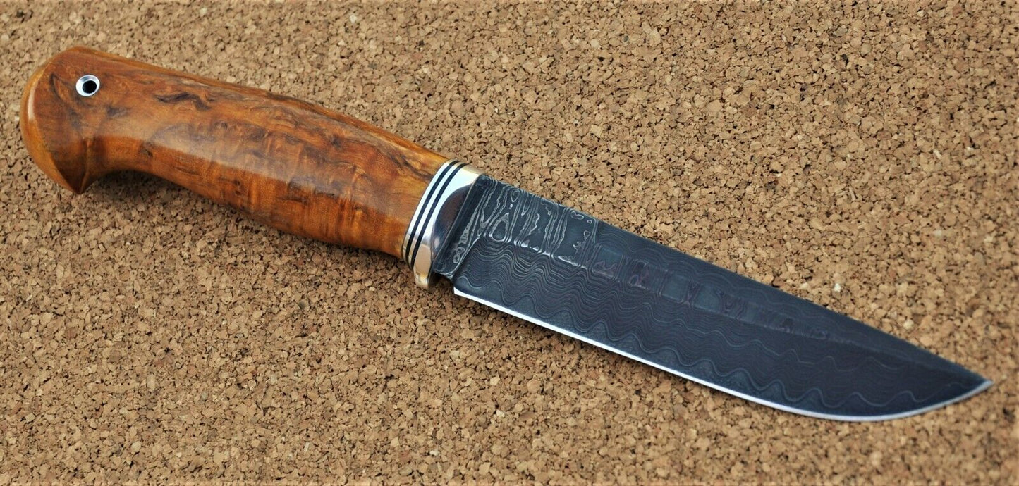 Nazarov Knives Russland Mosaik Damast Stahl Outdoor JagdMesser Handarbeit HRC62