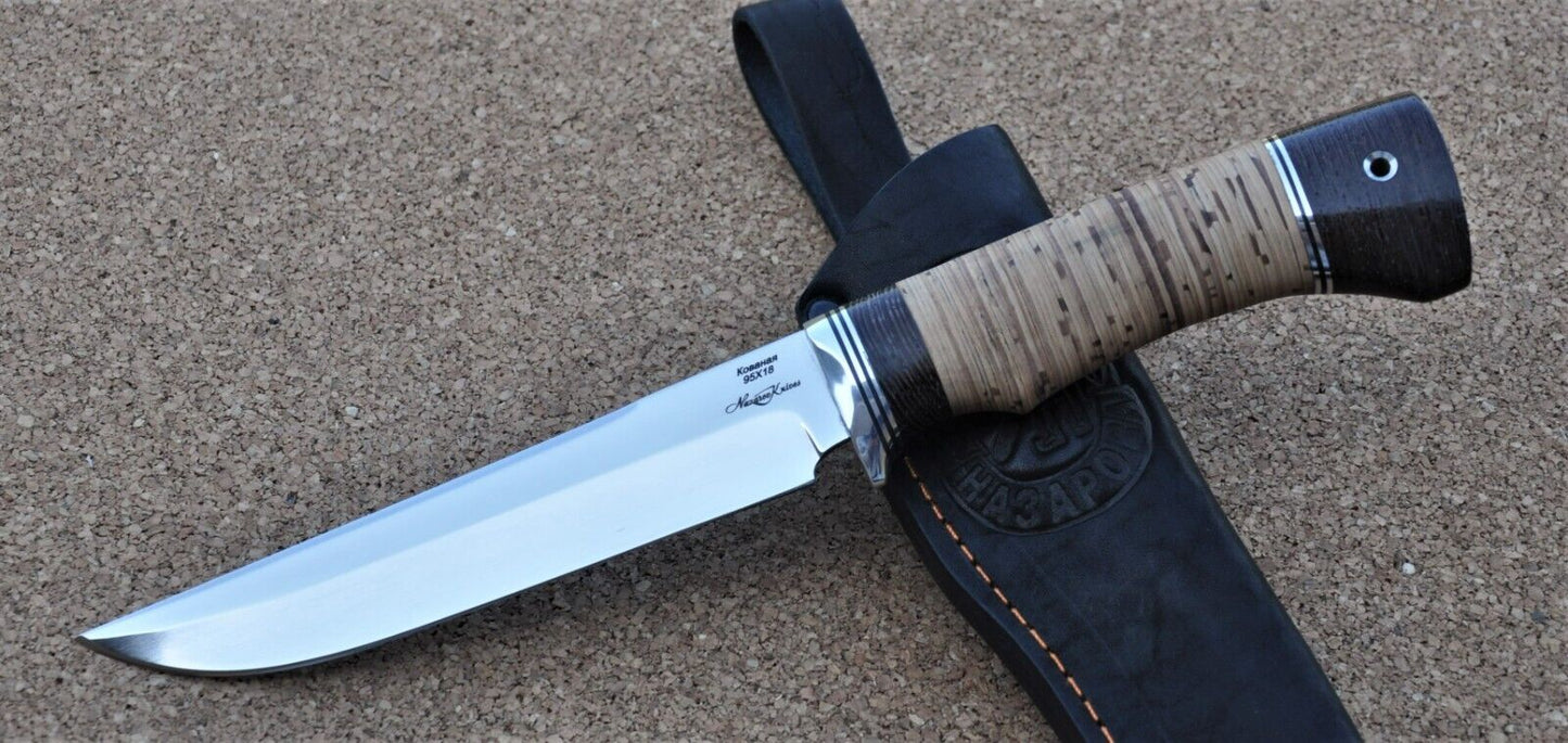 95H18 Stahl Rostfrei Outdoor Jagdmesser Handarbeit Nazarov Knives