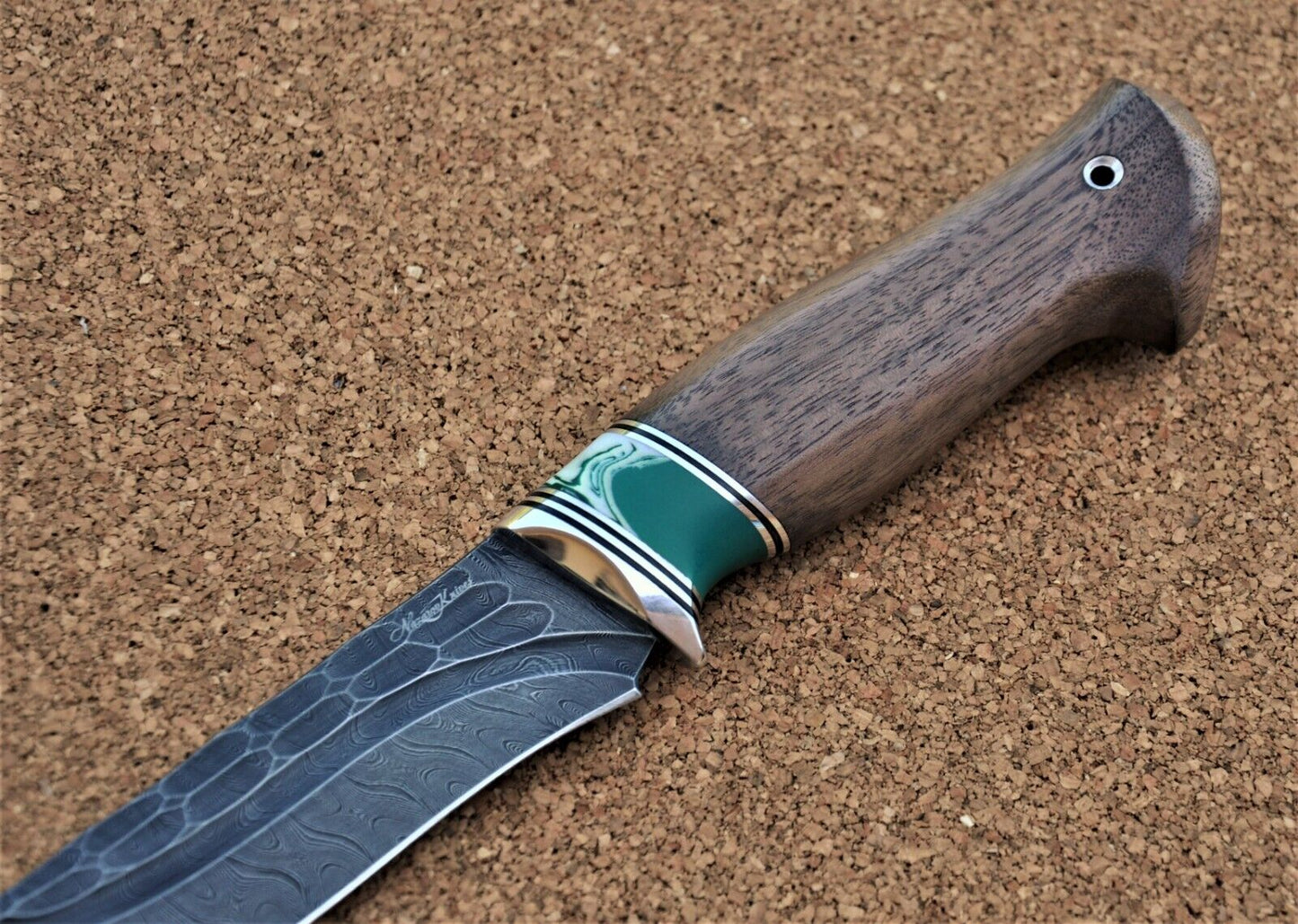 Damaszener Stahl Outdoor Jagd Damast Messer Nazarov Knives Handarbeit HRC62