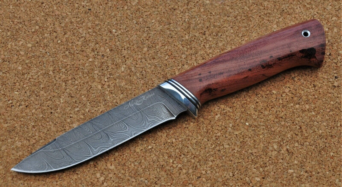 Damast Damaszener Stahl Outdoor Messer Nazarov Knives Handarbeit HRC62 Сокол