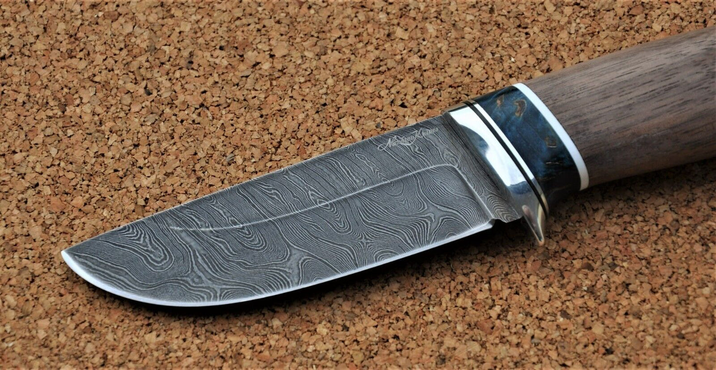 Damaszener Stahl Outdoor Jagd Damast Messer Nazarov Knives Handarbeit HRC62