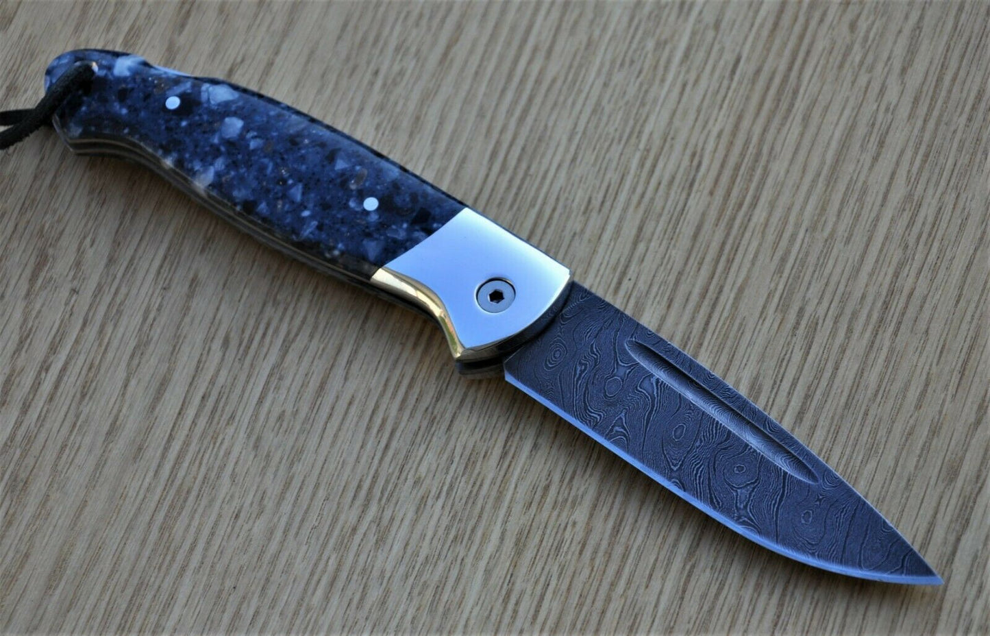 Nazarov Knives Russland Damast Stahl Outdoor Сова Klappmesser Handarbeit HRC62